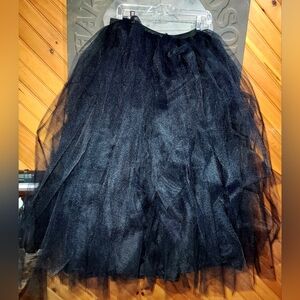 Elegant Black Tulle Skirts